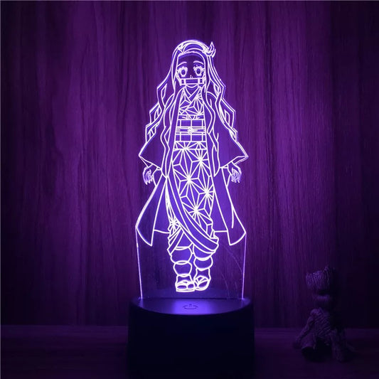Lámpara 3D Demon Slayer