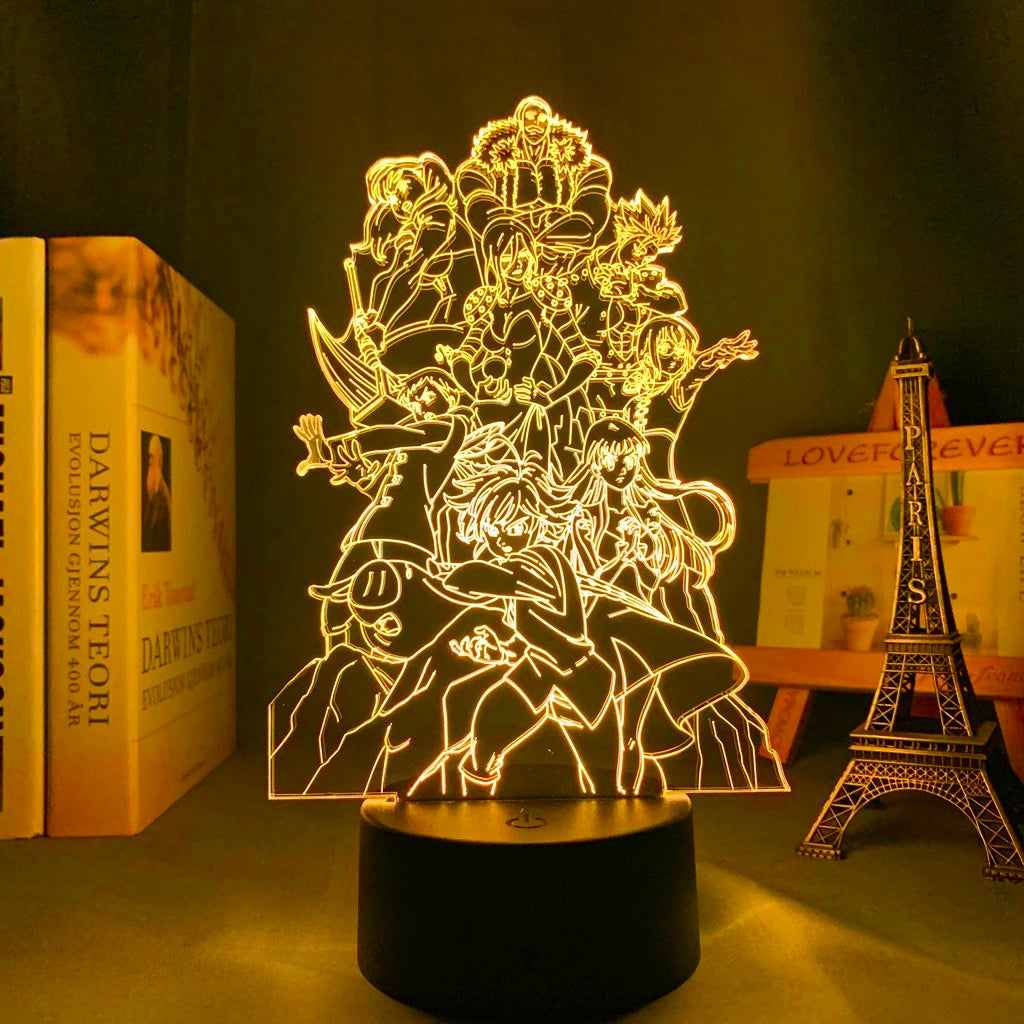 Seven Deadly Sins Acrylic 3D Lamp