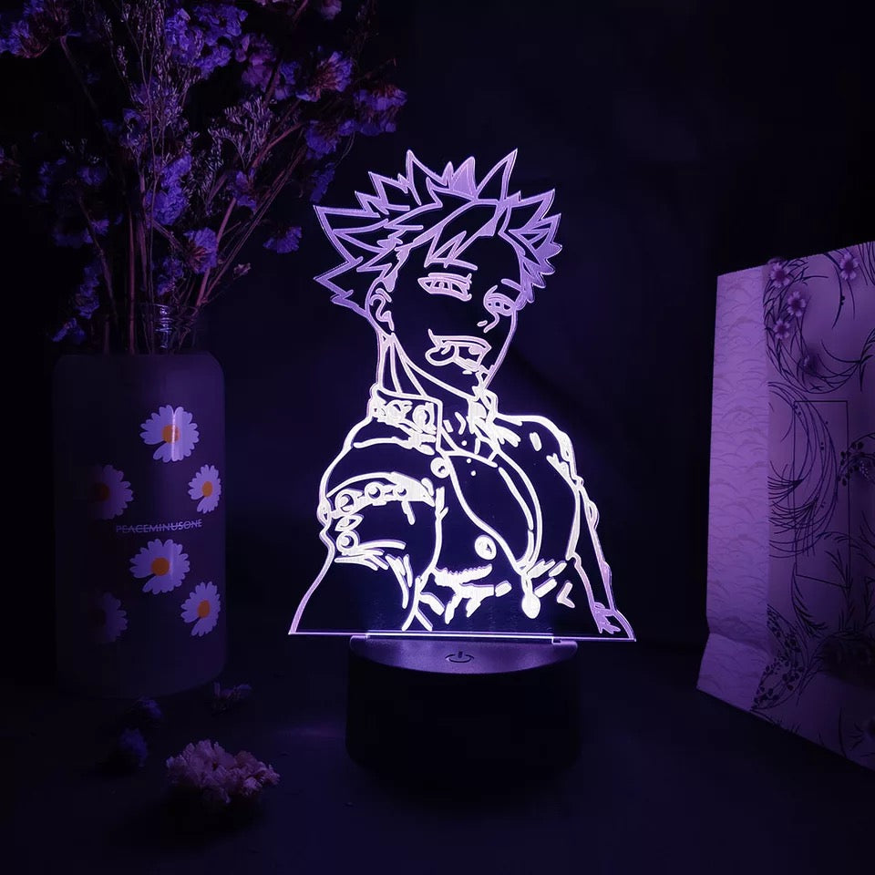 Seven Deadly Sins Acrylic 3D Lamp